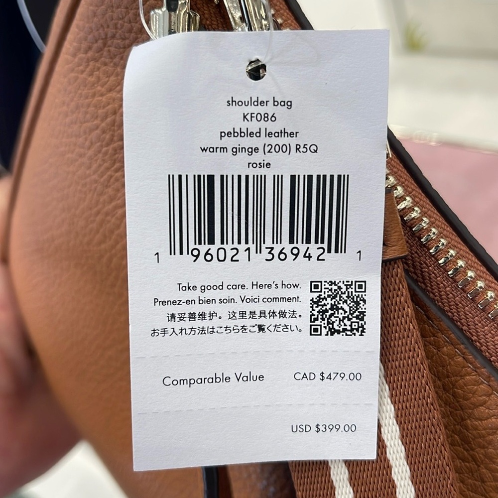 Kate Spade Rosie Shoulder Bag With Tech Attachment AirPod 
Warm Gingerbread 
NWT - Picture 8 of 16